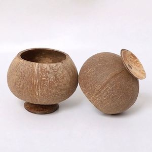Vasos de Cáscara de Coco Natural para Bebidas en la Playa, Cócteles, Ensaladas, Helados - Product Image 3