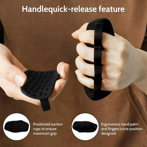 Weight Lifting Grips, Workout <b>Gloves</b>, Flexible Hand Protection for Men Women, Gym Grips Fingerless, <b>Pull</b> <b>up</b> Grips - Product Image 4