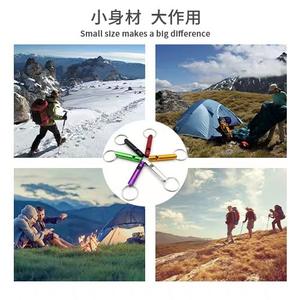 นกหวีดอลูมิเนียมอัลลอยด์ขนาด 4.5 ซม. พวงกุญแจเอาตัวรอดแบบกะทัดรัดพร้อมตัวปลดเร็ว สีสุ่ม - Product Image 5