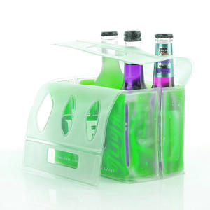 บี.วี.อี. กระเป๋าเก็บความเย็นแบบหุ้มฉนวน 6 ขวด พร้อมแผ่นน้ำแข็ง PVC สำหรับขนส่งเครื่องดื่ม - Product Image 3