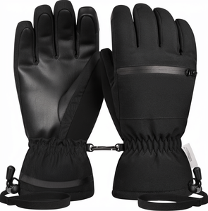 Guantes de Esquí Personalizados para Hombre, con Dedos Separados, de PU, Impermeables, Resistentes al Viento, con Pantalla Táctil, Térmicos, para Deportes de Nieve, Protección para las Manos - Product Image 1