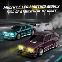 Voiture télécommandée 1:43 2.4G 4x4 20KM/h, voiture de course entièrement proportionnelle avec lumières LED, voiture de drift RC, jouets pour enfants et adultes