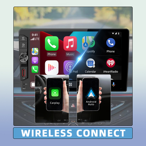 Flysonic Nouveau Panneau <span class=keywords><strong>Autoradio</strong></span> <span class=keywords><strong>2</strong></span> Din Lecteur DVD 9 Pouces Écran Android Carplay Stéréo <span class=keywords><strong>2</strong></span>+32G Navigateur GPS - Product Image 5
