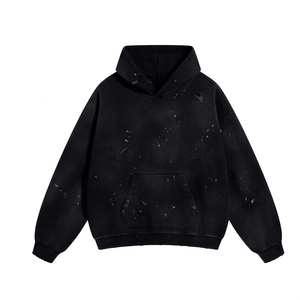 Sudadera con Capucha para Mujer de Alta Calidad, Lavado Ácido, Invierno, Algodón y Poliéster, Ligera, Transpirable, Secado Rápido, Estilo Urbano, Personalizable - Product Image 1