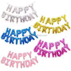 थोक पार्टी सजावट 16 इंच जन्मदिन मुबारक पन्नी पत्र उपहार गुब्बारे विज्ञापन खिलौना वेलेंटाइन दिवस