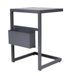 Leisure Minimalist Outdoor Furniture Quick Assembly <b>Aluminum</b> Side <b>Table</b> With Box for Hotel & Courtyard Use - Product Image 3