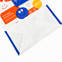 Sac à sandwich en papier kraft brun recyclé, design ouvert, pour restauration rapide, charcuterie, café, petit-déjeuner, collation, emballage à emporter rapide