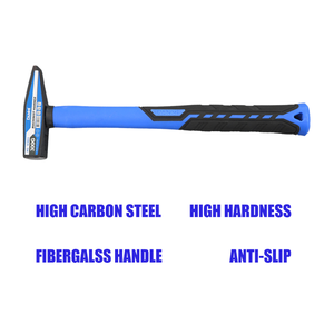 Búa thép cacbon loại 300g của Đức, 2kg, cán sợi thủy tinh màu xanh, dụng cụ thợ mộc dùng trong công nghiệp - Product Image 3