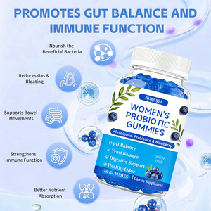 Gomitas Probióticas al por Mayor OEM con Vitamina C para Mejorar la Inmunidad, Salud Intestinal y Equilibrio Digestivo, 60 Unidades, Marca Privada para Mujeres, Fábrica con Certificación GMP e ISO - Product Image 3