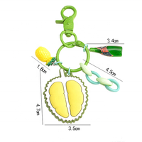 Poupée pour porte-clé, en plastique souple, décoration d'intérieur, pvc en caoutchouc, 3d