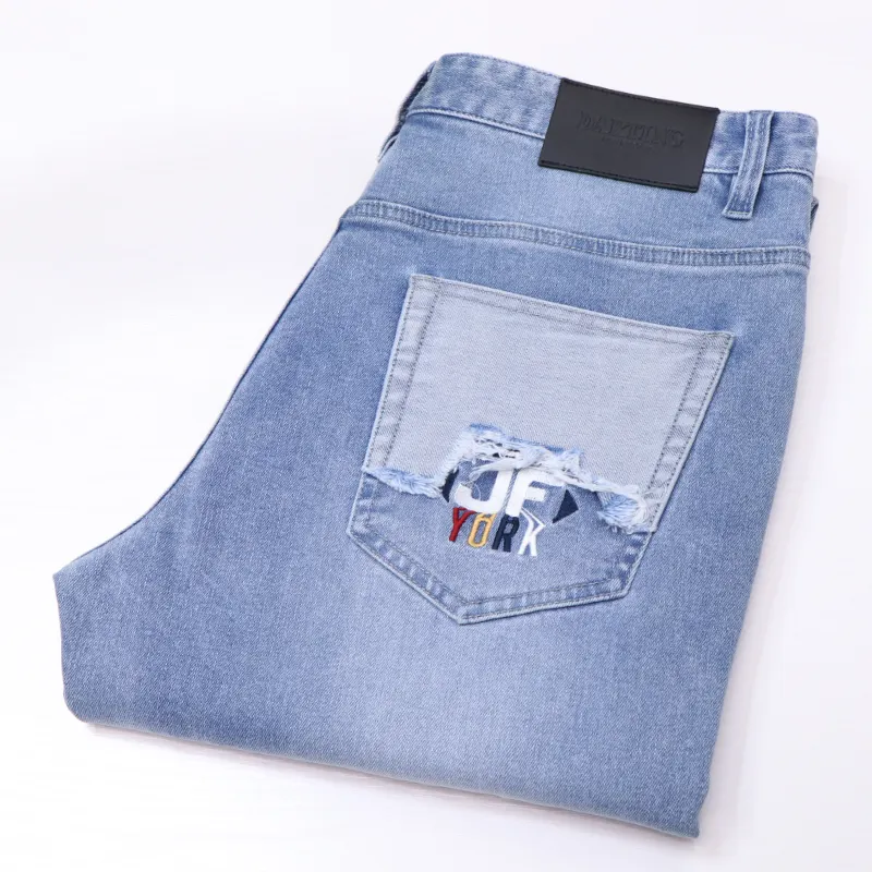 #Mingyang# New Design Denim Jeans Men's Jeans Washed Pockets Regular Fit