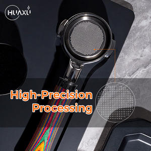 Porte-<span class=keywords><strong>filtre</strong></span> universel à 3 oreilles sans fond personnalisé avec logo, 58 mm, pour machine à expresso, avec poignée en bois - Product Image 3