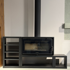 Poêle <span class=keywords><strong>à</strong></span> bois en acier au design moderne pour chauffage domestique hivernal, idéal pour villas, salons et hôtels - Product Image 3