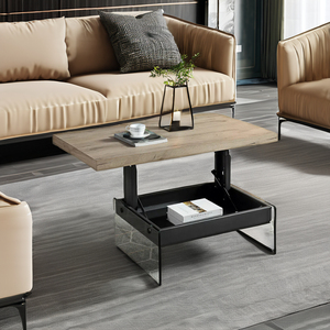 Multifunzionale moderno ascensore in legno <span class=keywords><strong>tavolino</strong></span> allungabile centro tavolo con deposito per soggiorno mobili - Product Image 3