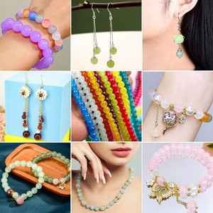 28 Grid 8mm Imitation Jade Glass Bead Set DIY Bracelet Jewelry Making Accessories 700pcs Colorful Beads For Crafting - Product Image 4