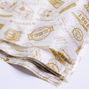 Papier alimentaire de qualité supérieure pour hamburgers, imprimé avec logo, double face, résistant à la graisse, enduit de silicone, taille personnalisée, pour bonbons, sandwichs, gâteaux - Product Image 4