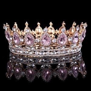 Diadème Couronne Vintage Baroque Reine Roi Mariée pour Femmes Coiffure Bal Mariage Diadèmes et Couronnes - Product Image 5