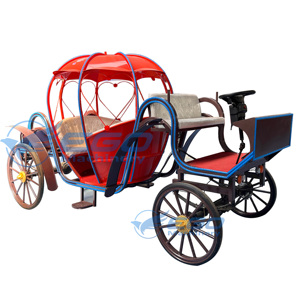 Pumpkin Cinderella Princess Carriage Electric Horseless Sightseeing Carriage Horse Cart for Sale - Product Image 6
