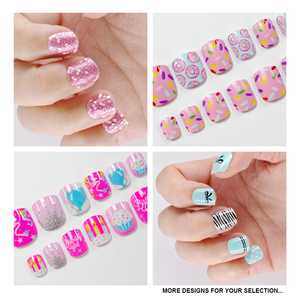 24pcs colorido lindo <span class=keywords><strong>uñas</strong></span> cortas niños falsas <span class=keywords><strong>uñas</strong></span> con recubrimiento mate chicas, <span class=keywords><strong>uñas</strong></span> <span class=keywords><strong>postizas</strong></span>, pulse en <span class=keywords><strong>uñas</strong></span>, con <span class=keywords><strong>pegamento</strong></span> - Product Image 6
