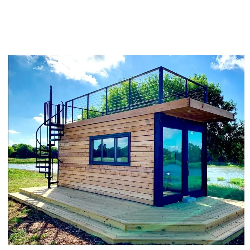2024 Frete personalizado recipiente casa escritório modular pré-fabricada pequena casa jardim casas quintal