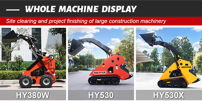 Fast Delivery Cheap Skid EPA Engine Wheel Loader Skid Steer Loader Attachment HY380 Mini Skid Steer Diesel Loader Free Shipping