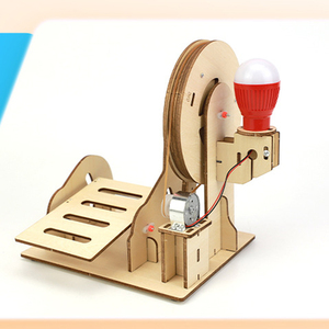 Générateur à pédale OKYN-Y2738, jouet scientifique en bois à faire soi-même - Product Image 3