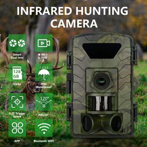 Caméras vidéo d'extérieur Wifi 8K Déclencheur WIFI 0.4s Caméra photo vision nocturne 60MP Caméra de chasse sur sentier - Product Image 6