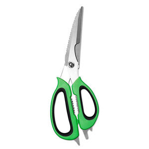 Multifunctional <b>Kitchen</b> <b>Scissors</b> Stainless Steel Green Black Handle For Seafood And Meat Cutting Home Use - Product Image 4