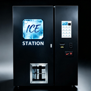 Distributeur automatique de glace pour entreprises, fabrication directe usine, OEM/ODM, distributeur de glace pour l'exportation, couleur et logo personnalisés, distributeur de glace sans personnel. - Product Image 1