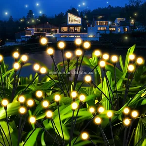 Benutzer definierte Label LED simulierte Firefly Outdoor wasserdichte dynamische Swinging Park Landschaft Rasen Solar Firefly Lichter