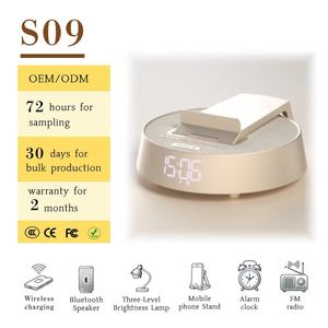 Tùy Chỉnh Cho Bluetooth Loa Di Động LED Ánh Sáng Đồng Hồ Đài Phát Thanh Mạnh Mẽ Đa Chức Năng Cho Bên Nhà Không Dây Sạc Xu Hướng - Product Image 2