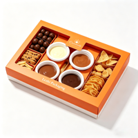 Boîte de présentation individuelle de luxe en papier recyclable pour sushis, fruits, chocolats, biscuits, desserts, traiteur, plateaux de charcuterie