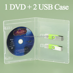กล่องบรรจุภัณฑ์แฟลชไดรฟ์ USB SUNSHING ขนาด 14 มม. กล่องพลาสติกใส่ DVD พร้อมที่ใส่ USB กล่องป้องกันแฟลชไดรฟ์ กล่องใส่ USB - Product Image 3