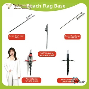 Beach flag base - <b>plug</b>-in foot <b>nail</b> cross water injection base, lightbox iron plate base - Product Image 6
