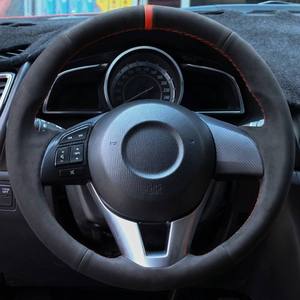 <span class=keywords><strong>Funda</strong></span> de <span class=keywords><strong>Volante</strong></span> de Gamuza Cosida a Mano, Diseño Personalizado, <span class=keywords><strong>para</strong></span> <span class=keywords><strong>Mazda</strong></span> 6, <span class=keywords><strong>Mazda</strong></span> <span class=keywords><strong>3</strong></span> Axela, CX-30, MX-30, 2007, 2016, 2019, 2020, 2021, Interior - Product Image 2