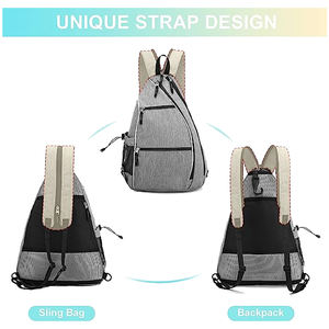 Sac de raquette de pickleball portable antivol et imperméable et sacs de sport à bandoulière Sac à dos de pickleball <span class=keywords><strong>pour</strong></span> femmes et hommes pouvant contenir 2 raquettes - Product Image 2