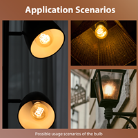 Ampoule LED A15 de haute qualité 8W 1100LM Haut Lumen 120V Verre transparent Lampes à filament LED Utilisation pour la maison Hôtel Certifié UL CUL