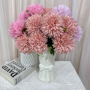 Fleurs artificielles en soie Queyiyi, 7 têtes, hydrangeas pour décorations de mariage et usage domestique - Product Image 4