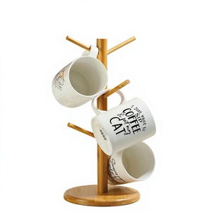 Perchero Multifuncional de Madera Maciza Hecho a Mano Estilo Nórdico, con Base Redonda para Sala de Estar o Entrada - Product Image 3
