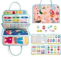 Nouveautés 2024 : Tableau d'activités sensorielles en feutrine pour tout-petits, jouets Montessori pour enfants