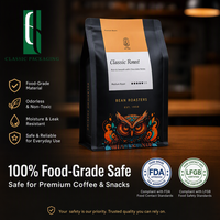 Sacs à café personnalisés imprimés numériquement avec valve, faible MOQ 10 pièces, pochettes colorées en aluminium à fond plat, Bolsas De Empaque 12oz 250g