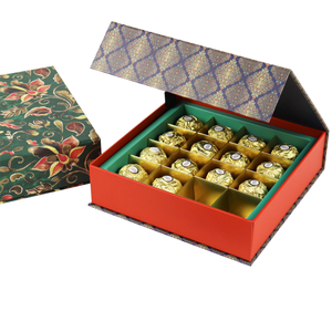 Boîte-cadeau d'entreprise biodégradable de haute qualité célébration <span class=keywords><strong>ballotin</strong></span> papier chocolat emballage de confiserie matériaux recyclés - Product Image 1