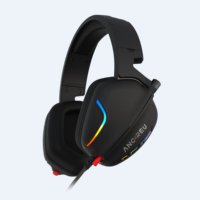 G20 Casque de jeu filaire Over Ear Wireless PC 2.4G Headphones Microphone Computer Headset RGB Light Earphones