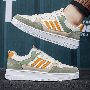 Sneakers Bianche Estive 2025 da <span class=keywords><strong>Uomo</strong></span>, <span class=keywords><strong>Scarpe</strong></span> Sportive Versatili per Giovani, Nuova Tendenza Casual, Allacciate, in Mesh Morbido e alla Moda - Product Image 4