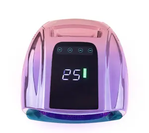 BIN-secador de uñas de Color gradiente, 96W, recargable, el mejor secador de uñas profesional, lámparas UV LED inalámbricas