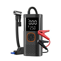 Démarreur portable 6-en-1 : Booster de batterie de voiture, chargeur, batterie externe, pompe à air pour pneus, lampe de secours – Charge rapide