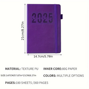 <span class=keywords><strong>2025</strong></span> hàng ngày kế hoạch Nhật Ký 365 ngày giả da Tạp Chí máy tính xách tay một trang mỗi ngày năng suất tổ chức - Product Image 2