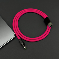 Cable de Carga Rápida USB C Chubby 2.0 de 120W, Cable USB C de Silicona Suave y Duradero, Cable de Carga Extra Grueso Compatible con iPhone 17 15