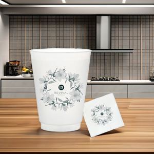 Livraison Rapide – Gobelet de Stade en Plastique 16 oz et 12 oz – Tasse à Vin Moderne Réutilisable – Gobelet Givré Flexible pour Événements et Mariages - Product Image 3
