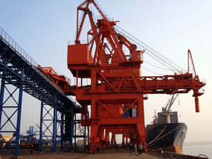 New Continuous Mobile <strong>Vertical</strong> <strong>Screw</strong> <strong>Type</strong> Grab <strong>Ship</strong> Loader <strong>Unloader</strong> Marine Offshore Crane BOMEI Brand Metal Multi-Power - Product Image 4